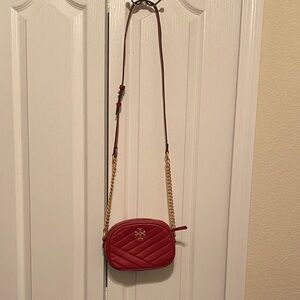 Tory Burch Red Kira Camera Crossbody Bag